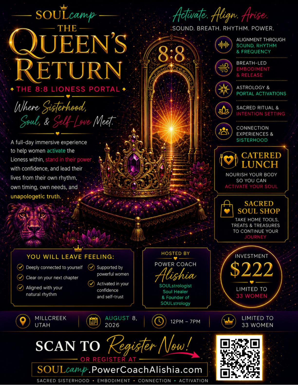 SOULcamp: The Queen's Return — August 8, 2026